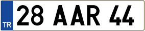 Truck License Plate
